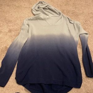 Ombré hooded sweater